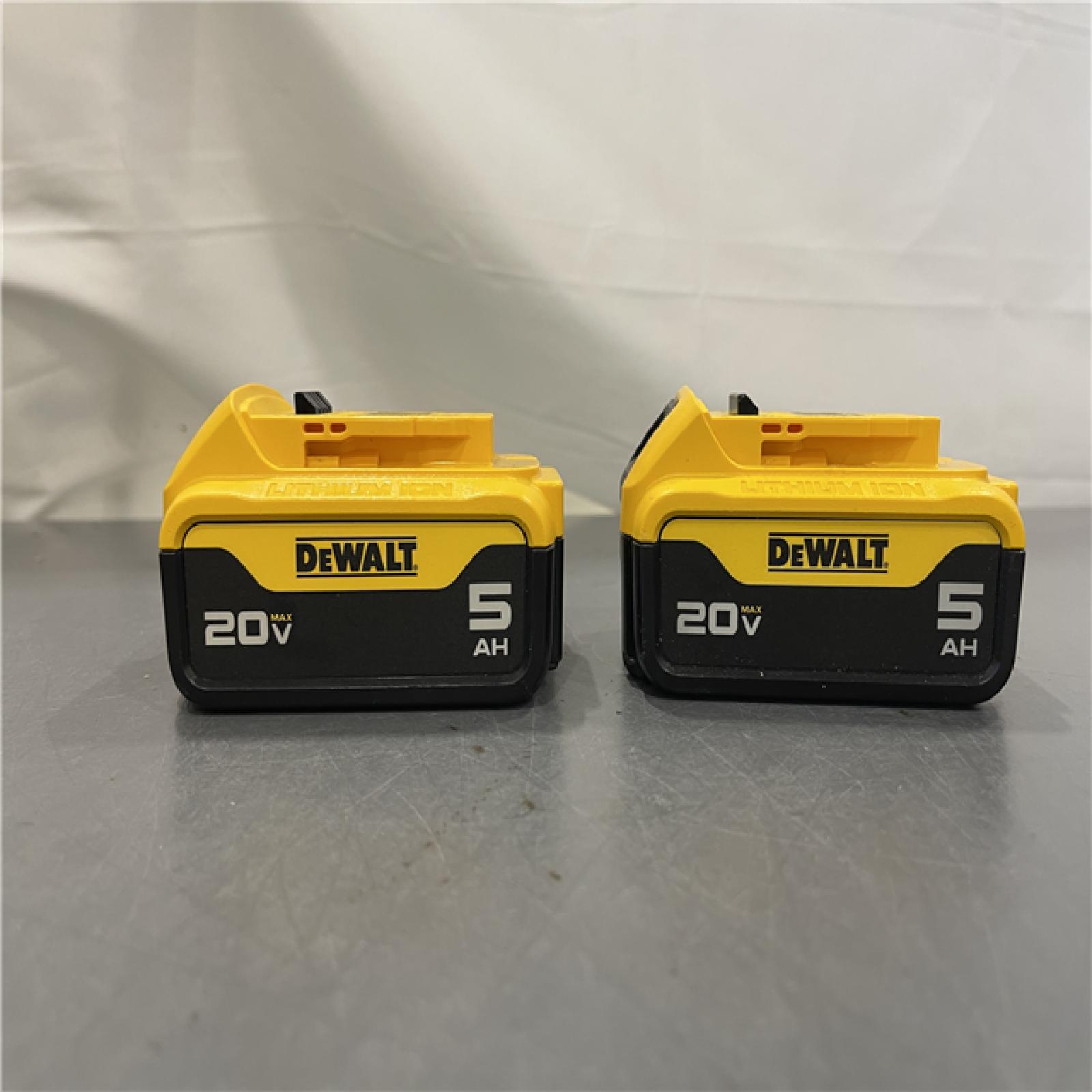 AS-IS - DEWALT 20V MAX XR Premium Lithium-Ion 5.0Ah Battery Pack (2 Pack)