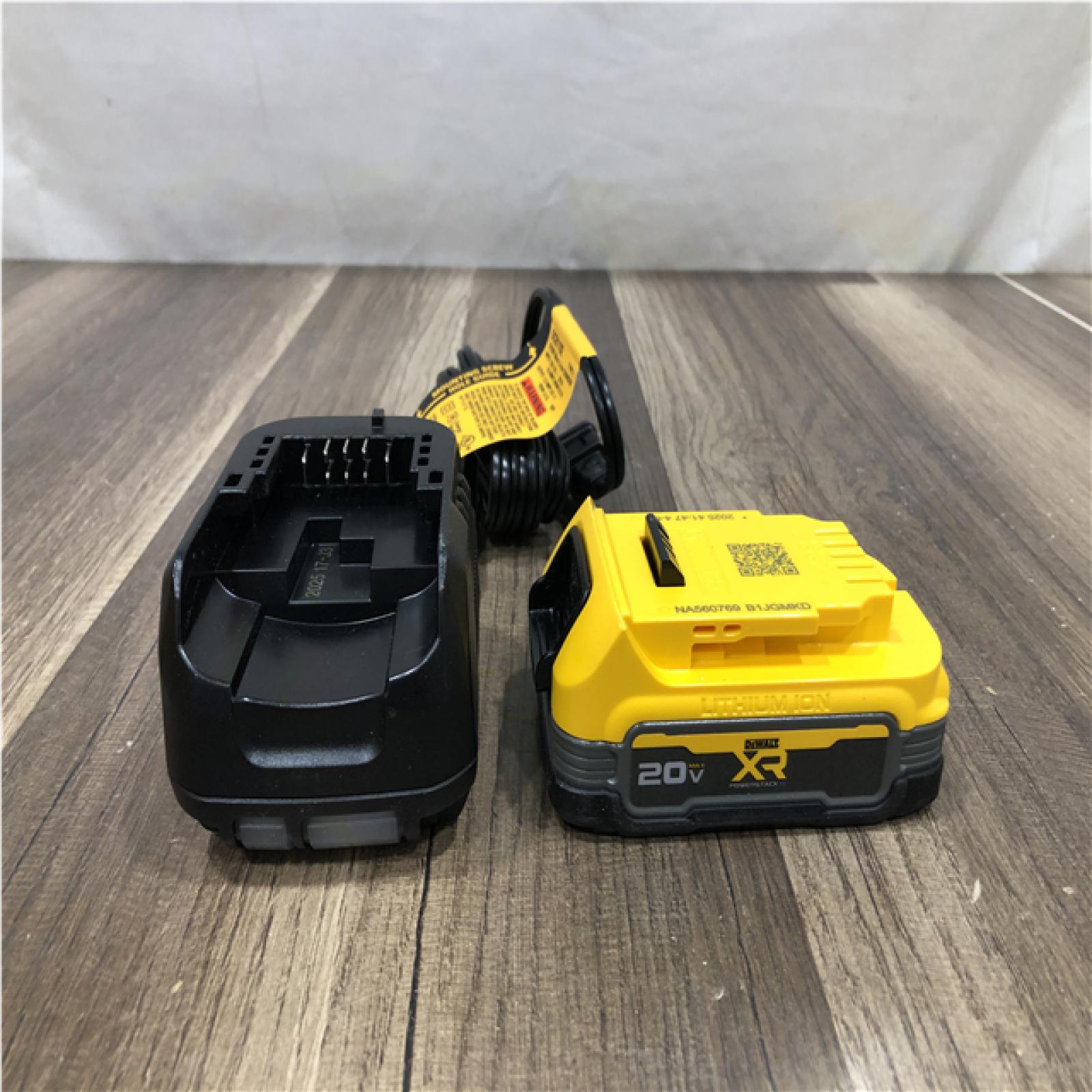 AS-IS DEWALT 20V MAX XR POWERSTACK Lithium-Ion Battery Starter Kit with 1.7Ah Battery and Charger