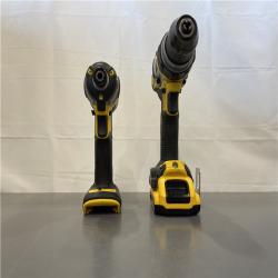 AS-IS - DEWALT 20V MAX Cordless Brushless Hammer Drill/Driver 2 Tool Combo Kit