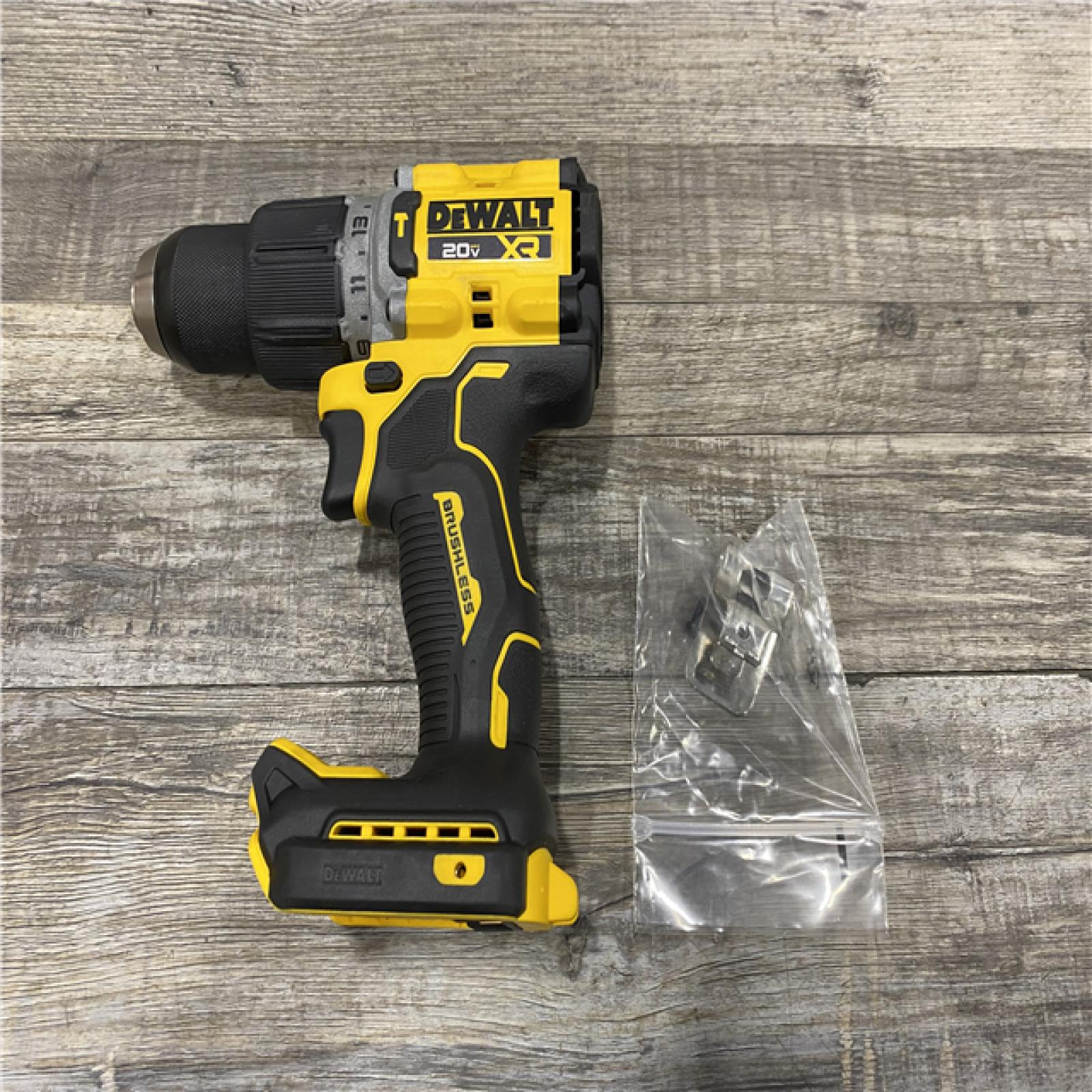 AS-IS DEWALT 20V XR Brushless Cordless 1/2 in. Hammer Drill (Tool-Only)