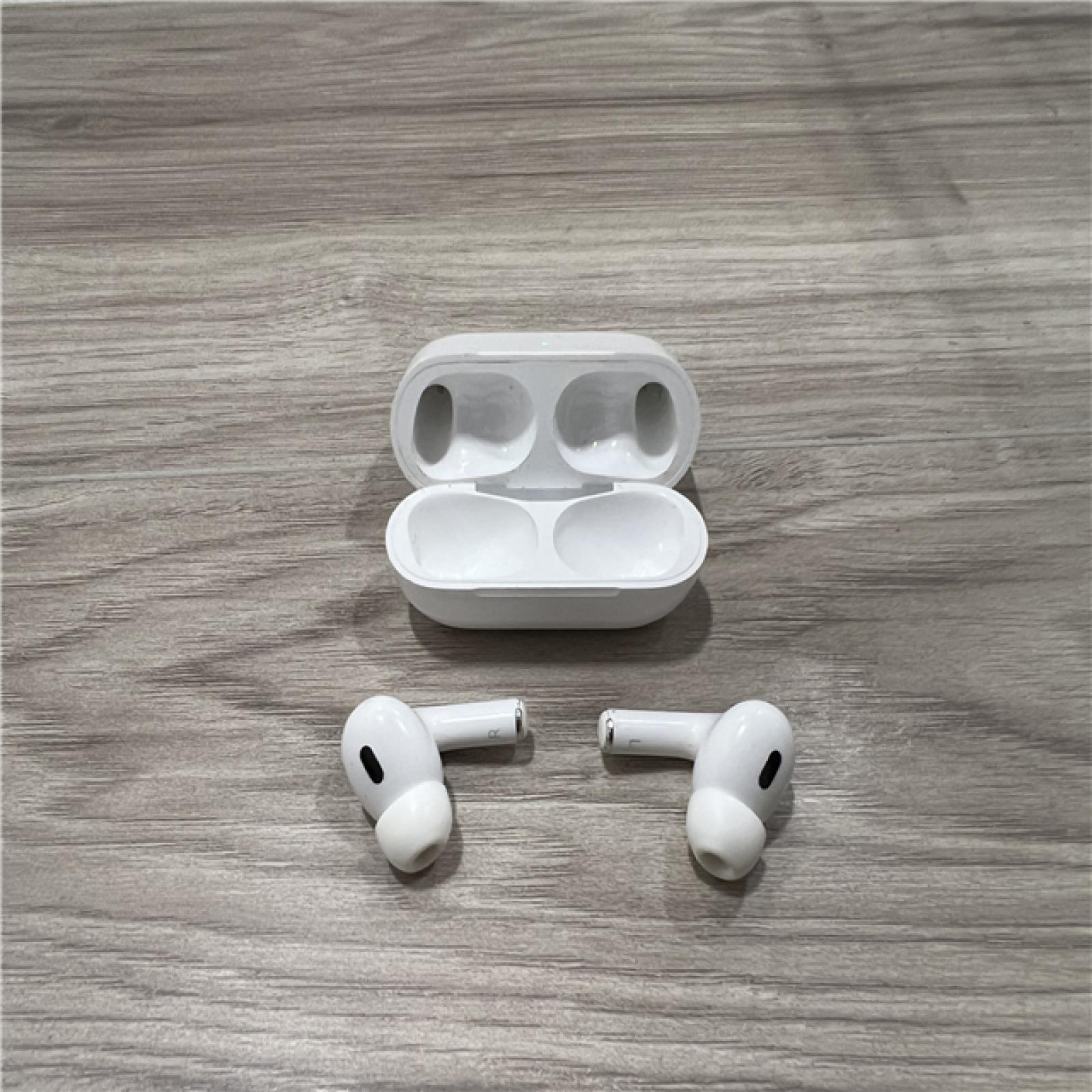 AS-IS Apple AirPods Pro (2nd Generation) with the USB-C MagSafe Charging Case