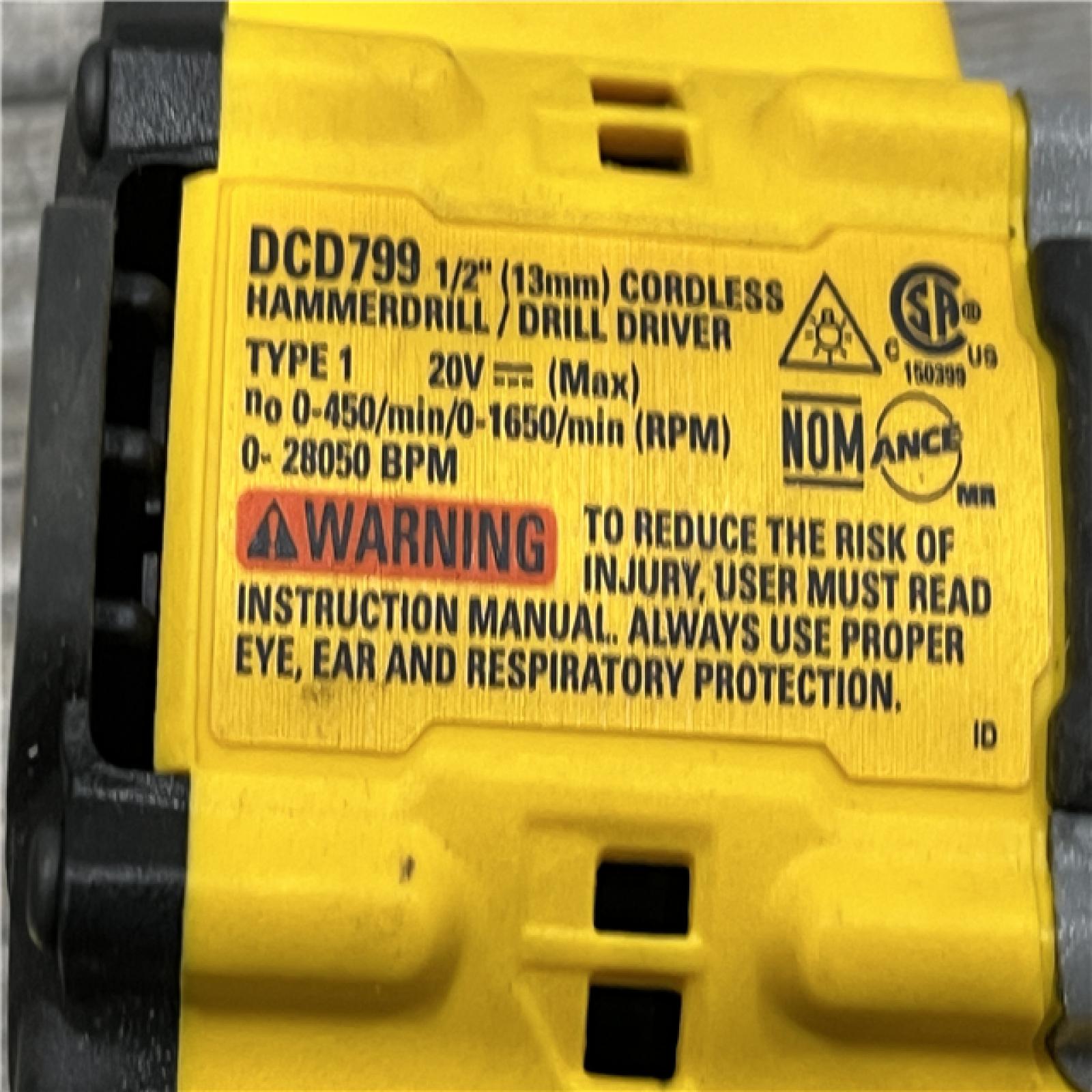 AS-IS DEWALT ATOMIC 20-Volt MAX Brushless Cordless 1/2 in. Hammer Drill (Tool-Only)