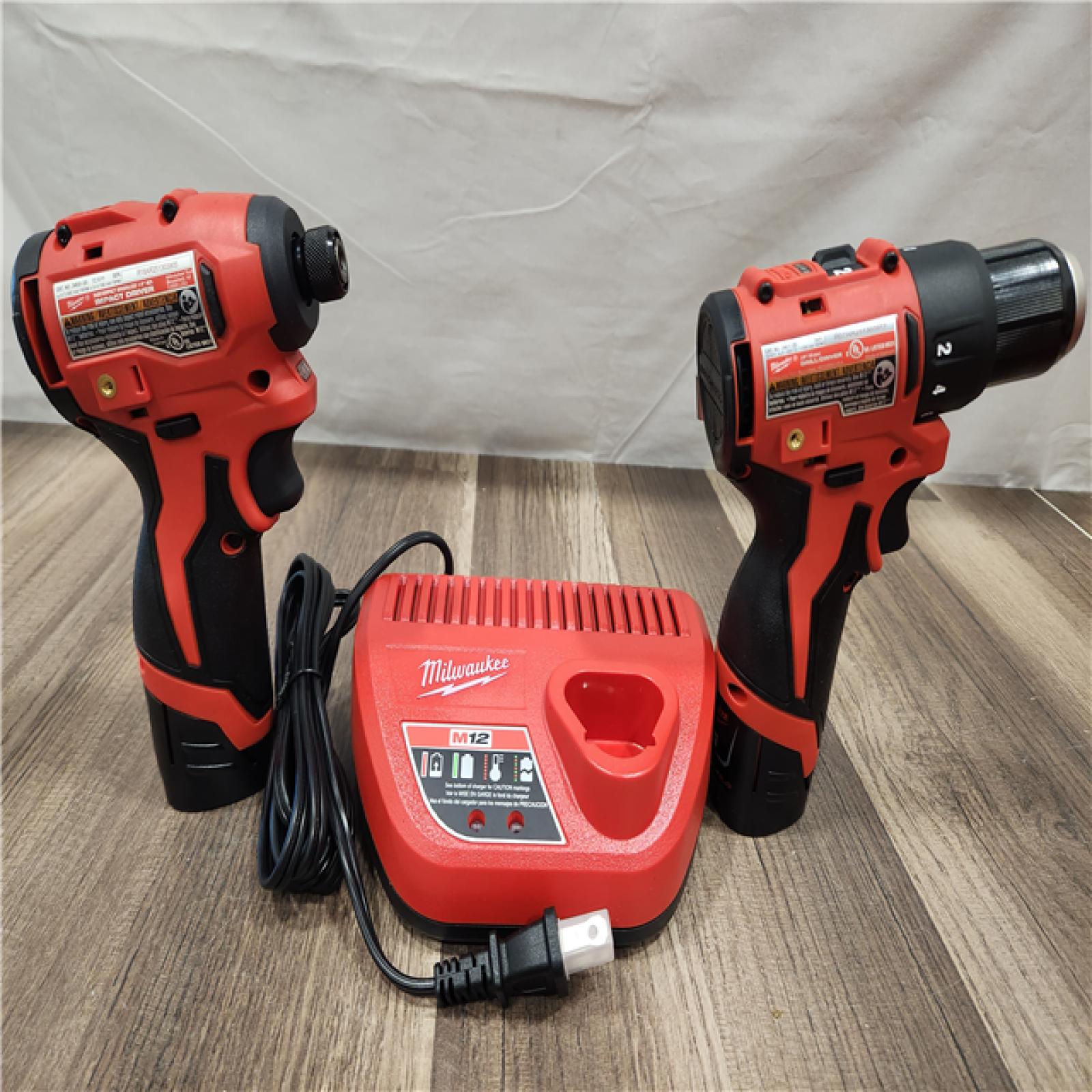 AS-IS- Milwaukee M12 Cordless Brushless 2 Tool Combo Kit