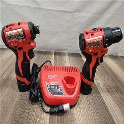 AS-IS- Milwaukee M12 Cordless Brushless 2 Tool Combo Kit