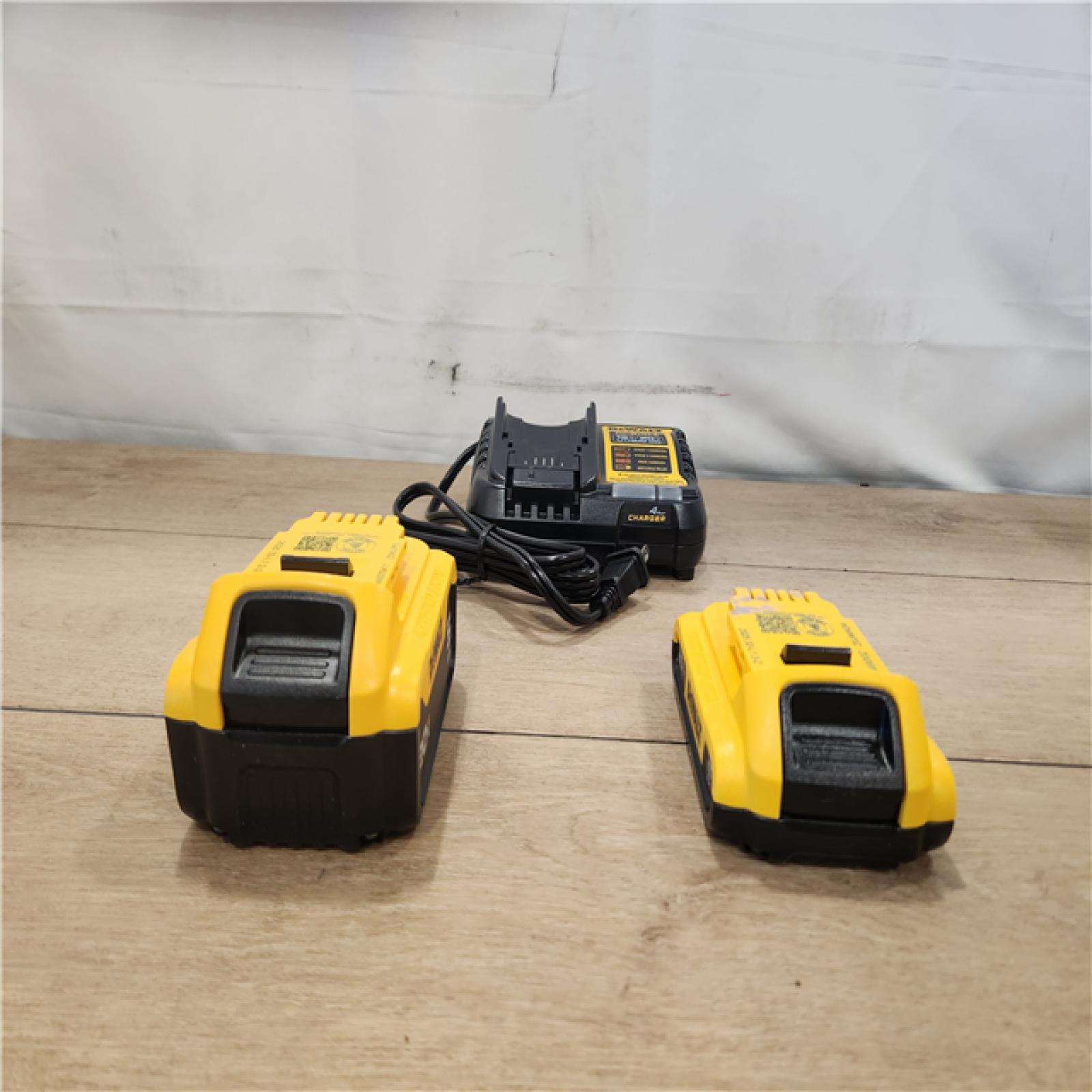 AS-IS- DEWALT 20V MAX Lithium-Ion Battery Kit with 5.0Ah and 2.0Ah Battery and Charger