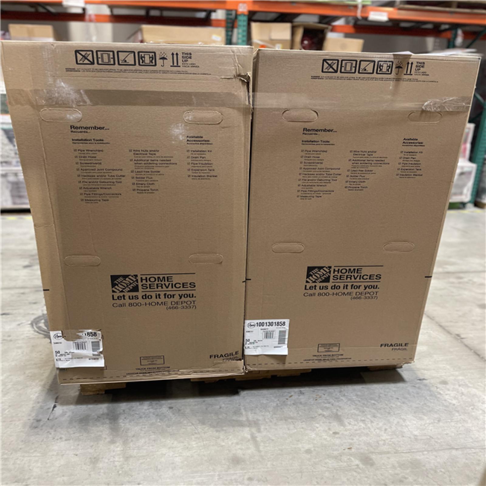 DALLAS LOCATION- Rheem Performance 50 Gal. Electric Water Heater PALLET (4 Units)