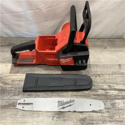 AS-IS Milwaukee FUEL 16 in. 18V Lithium-Ion Brushless Battery Chainsaw (Tool-Only)