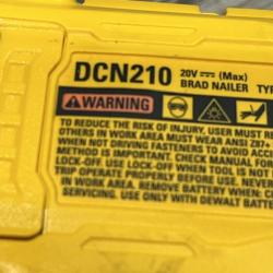 AS-IS DEWALT 20V MAX XR 18 Gauge Cordless Brad Nailer (Tool Only)