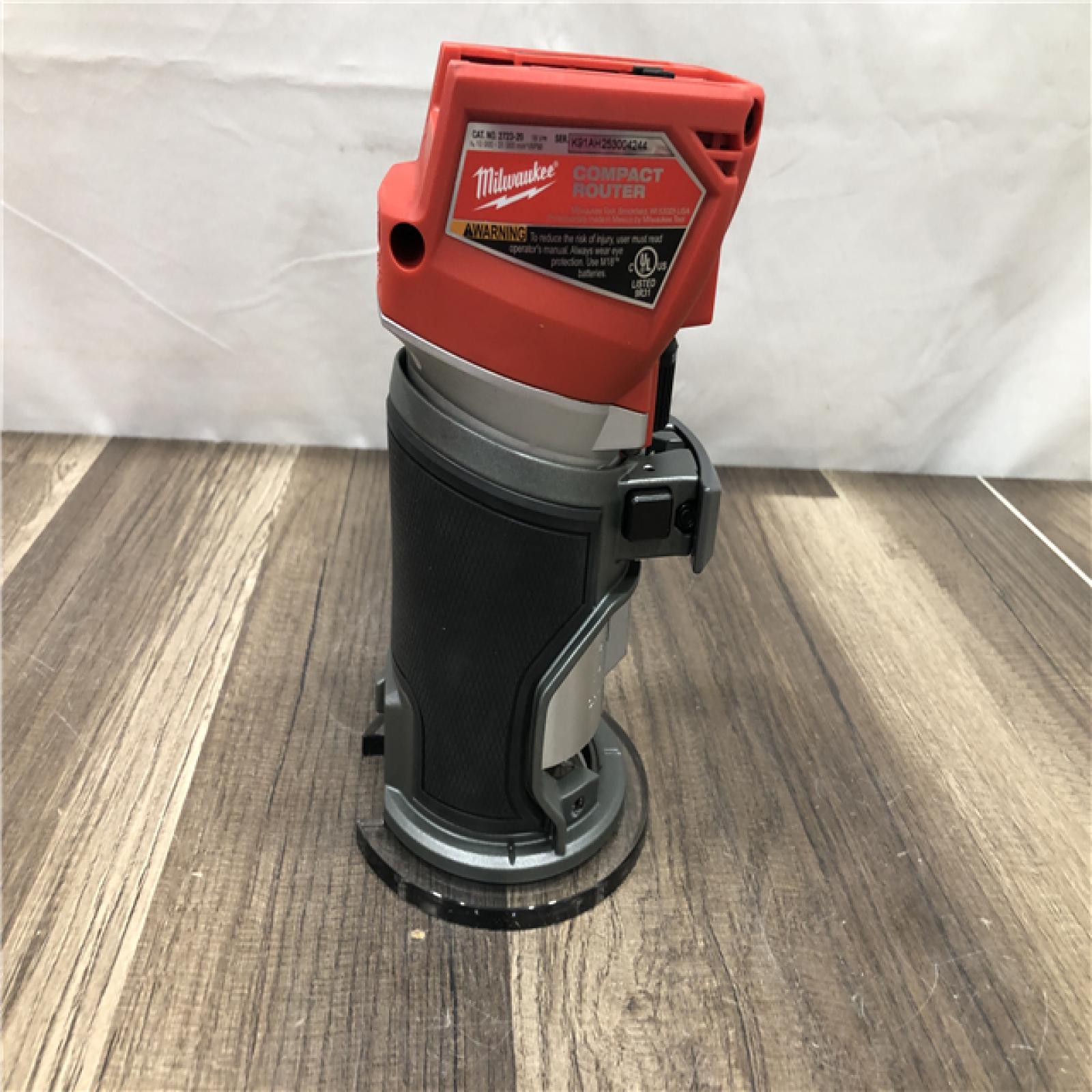 AS-IS Milwaukee FUEL 18V Lithium-Ion Brushless Cordless Compact Router (Tool-Only)