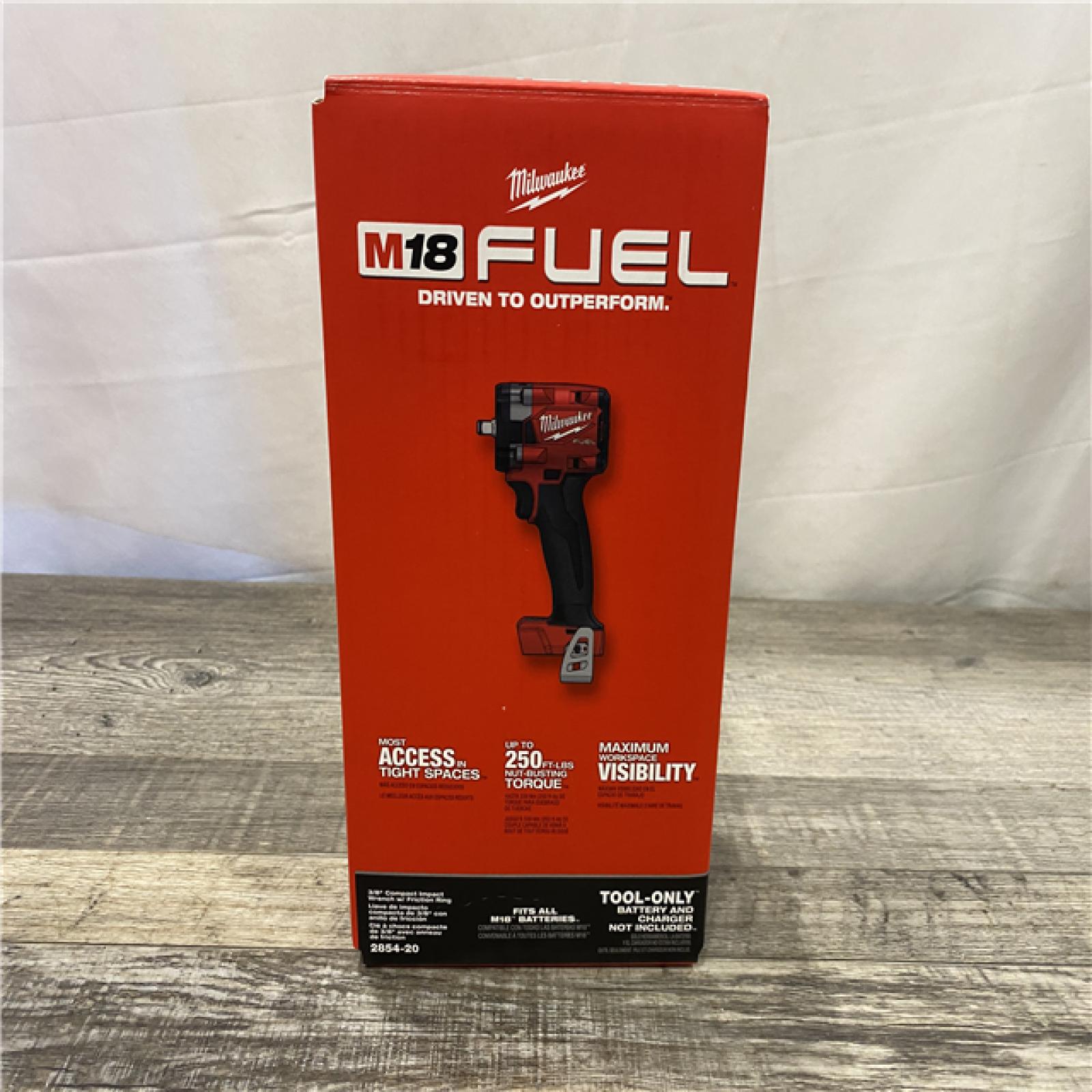 NEW - Milwaukee FUEL GEN-3 18V Lithium-Ion Brushless Cordless 3/8 in. Compact Impact Wrench with Friction Ring (Tool-Only)