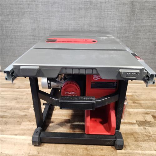 HOUSTON LOCATION - AS - IS Milwaukee M18 FUEL ONE-KEY 18- Volt Lithium-Ion Brushless Cordless 8-1/4 in. Table Saw Kit W/(1) 12.0Ah Battery & Rapid Charger