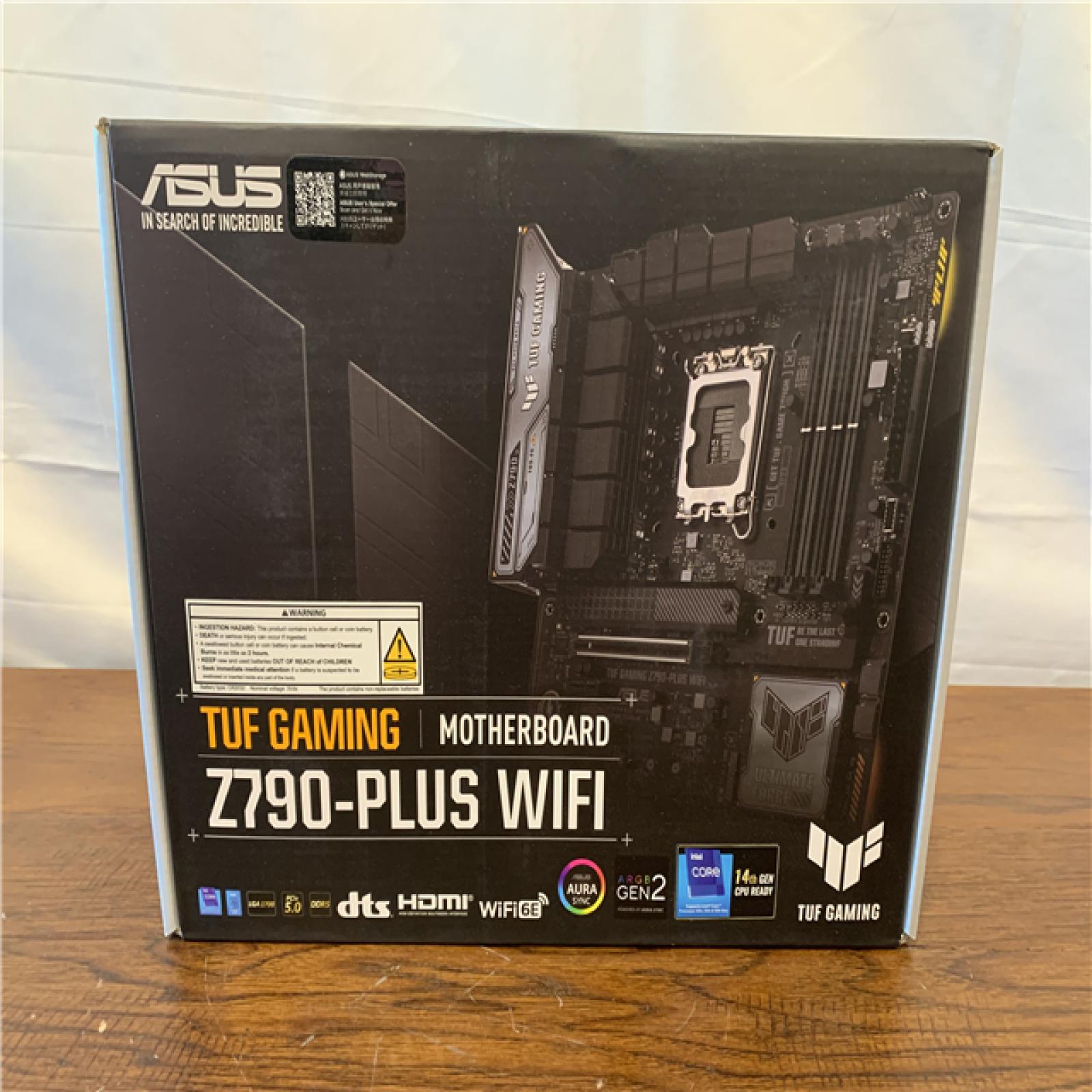 NEW! ASUS - TUF GAMING Z790-PLUS WIFI (Socket LGA 1700) Intel Z790 ATX DDR5 Wi-Fi 6E Motherboard - Black