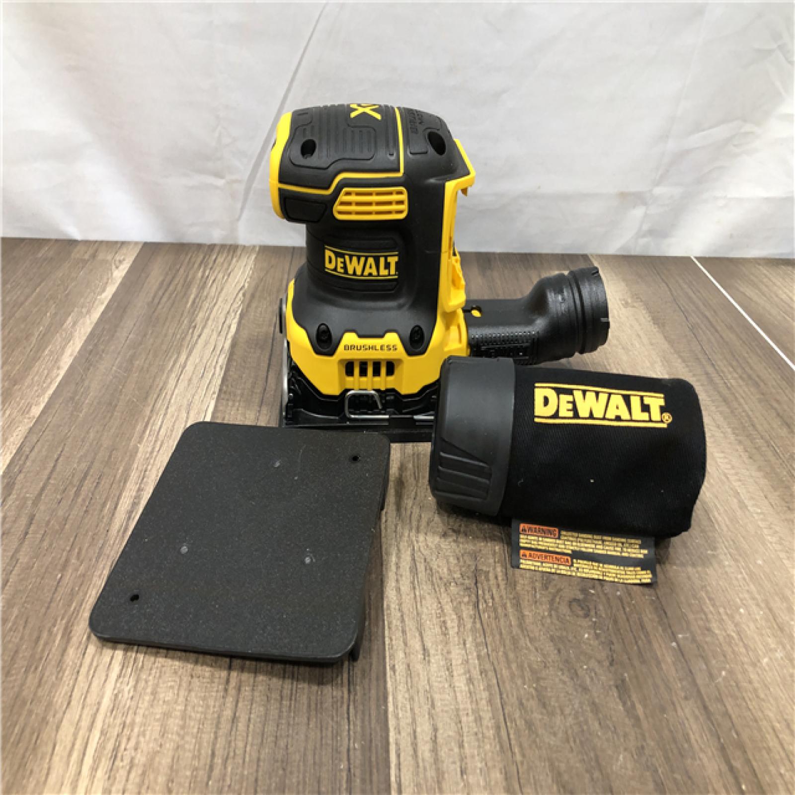 AS-IS DEWALT 20V MAX XR Cordless Brushless 1/4 Sheet Variable Speed Sander (Tool Only)