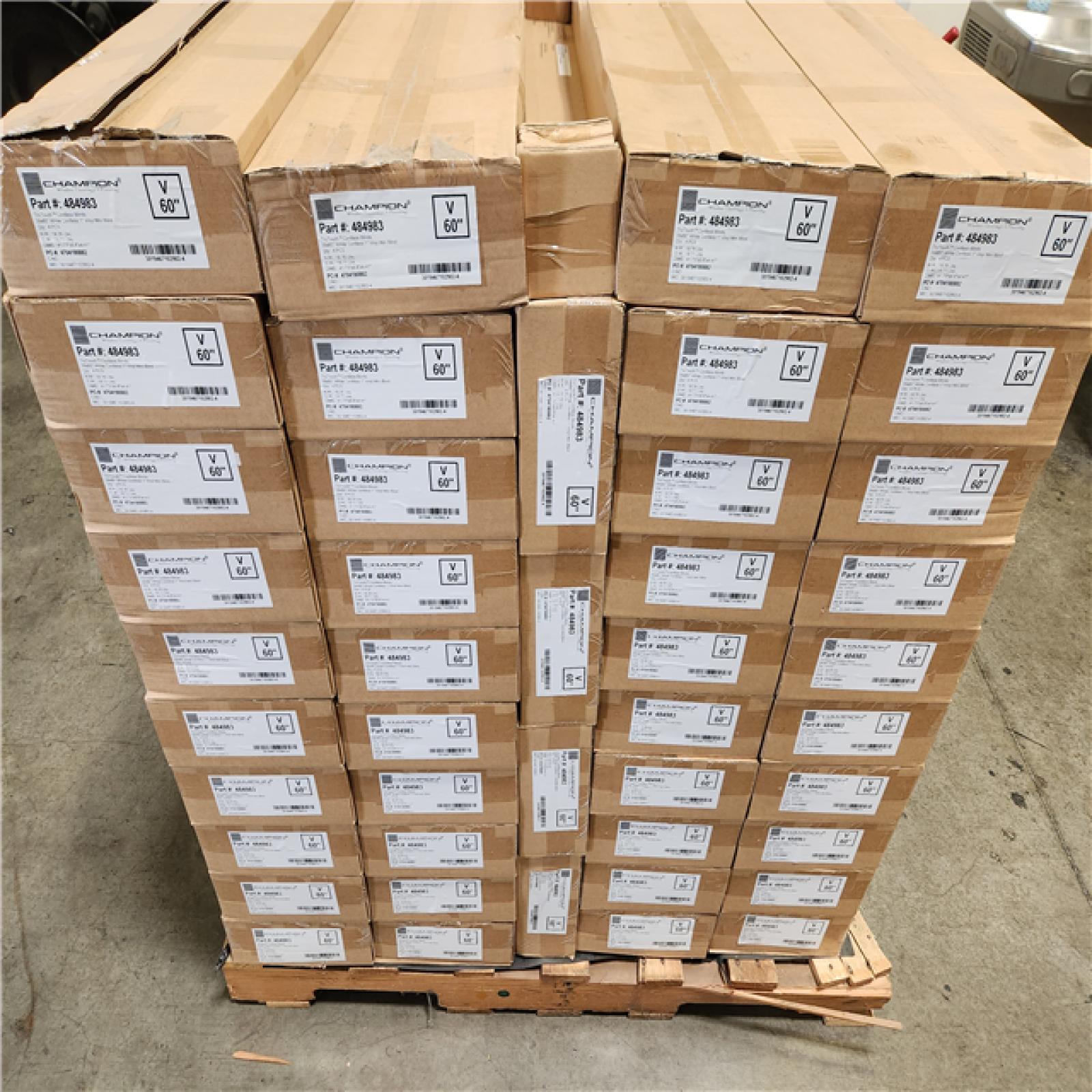 Phoenix Location NEW Champion TruTouch Cordless Blinds 39x60 White Cordless 1 Vinyl Blind 4Pcs Pallet (44 Boxes)