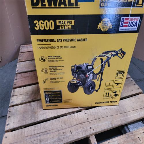 CALIFORNIA AS-IS DEWALT PROFESSIONAL GAS PRESSURE WASHER 3600 MAX PSI