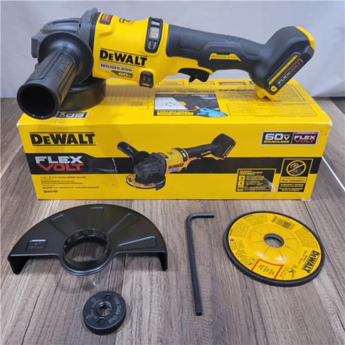 AS-IS DEWALT 60V MAX Cordless Brushless 4.5 in. to 6 in. Small Angle Grinder with Kickback Brake (Tool Only)