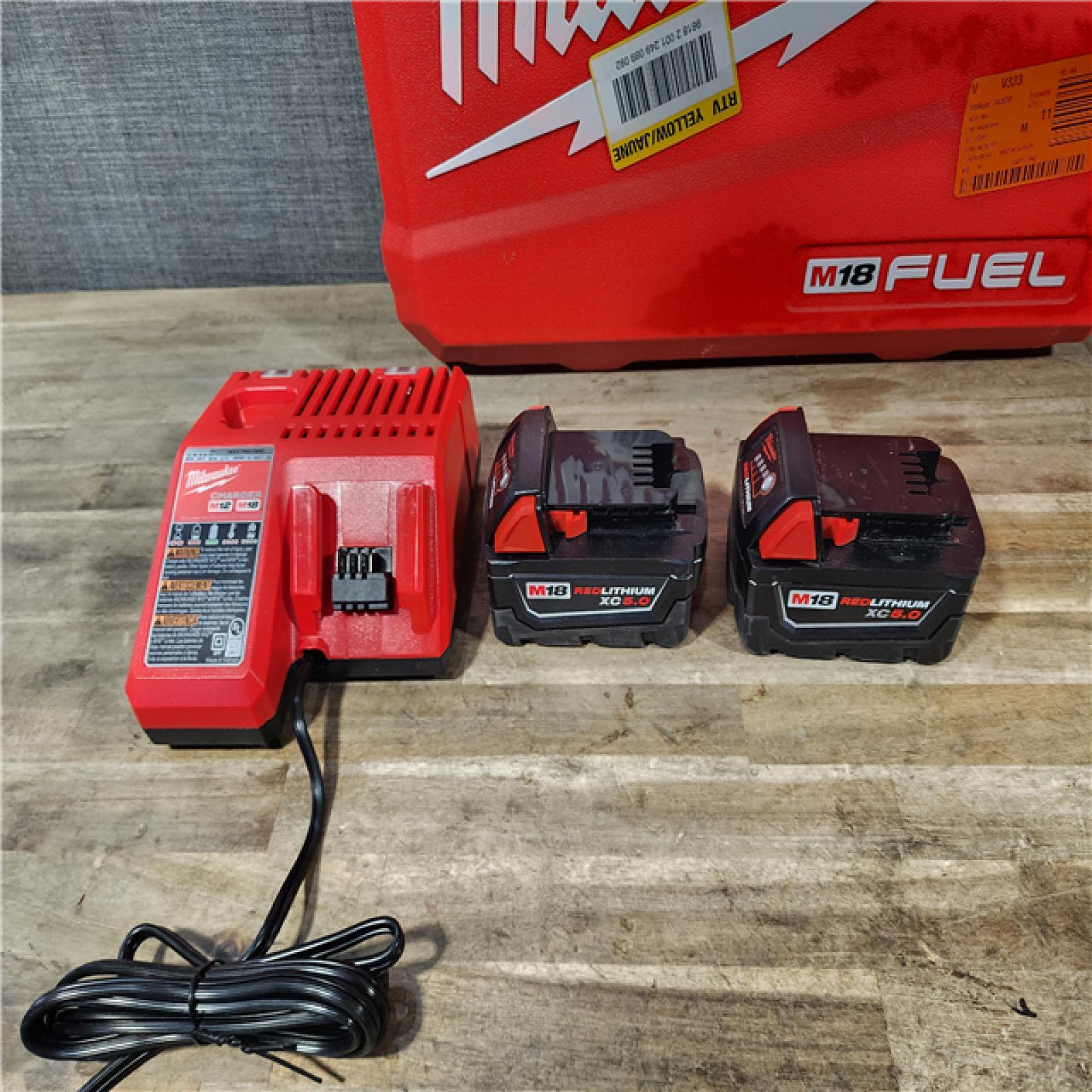HOUSTON LOCATION - AS-IS MILWAUKEE FUEL 18V Lithium-Ion Brushless Cordless Hammer Drill and Impact Driver Combo Kit
