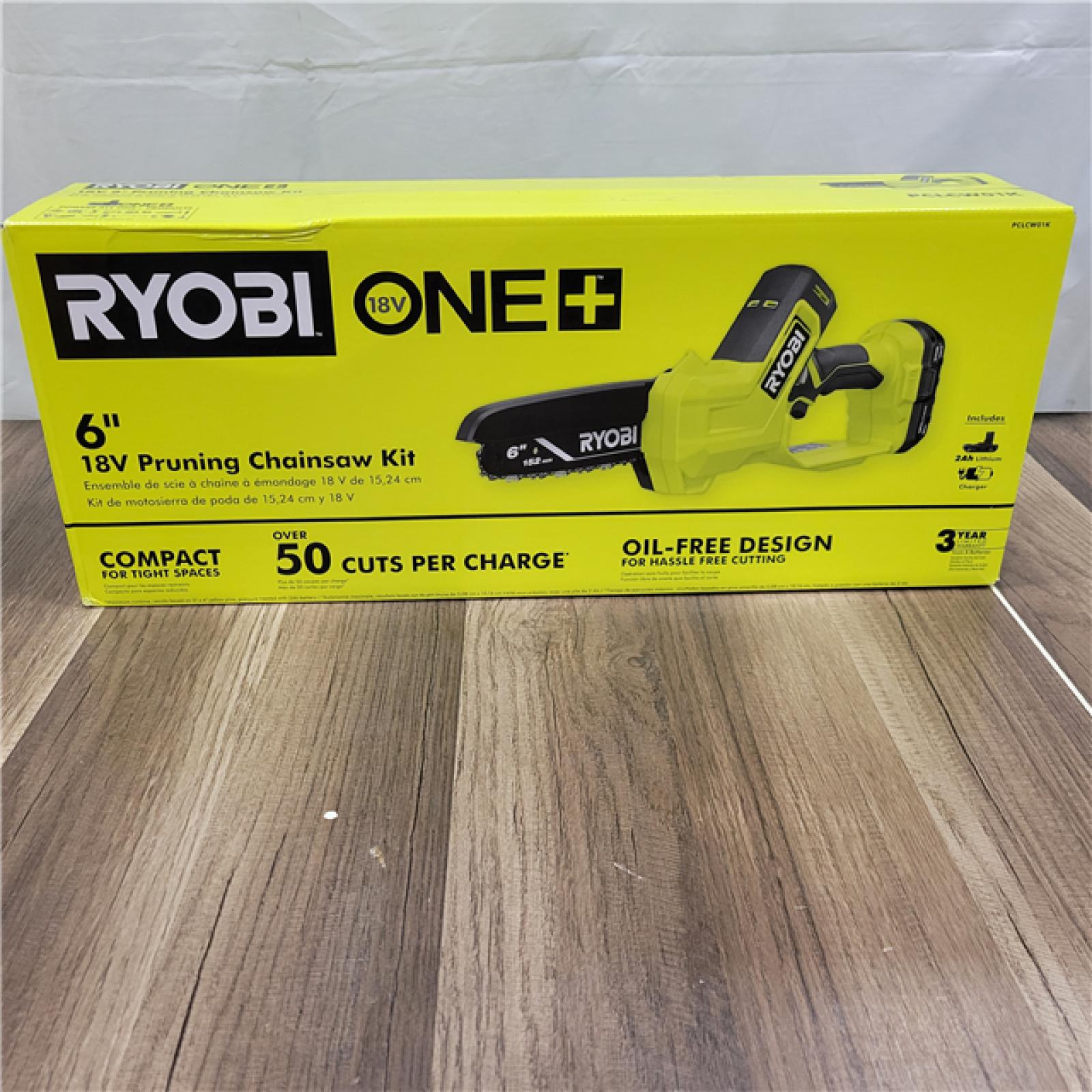 NEW!  18V 6 in. Cordless Battery Compact Pruning Mini Chainsaw with 2.0 Ah Battery and Charger