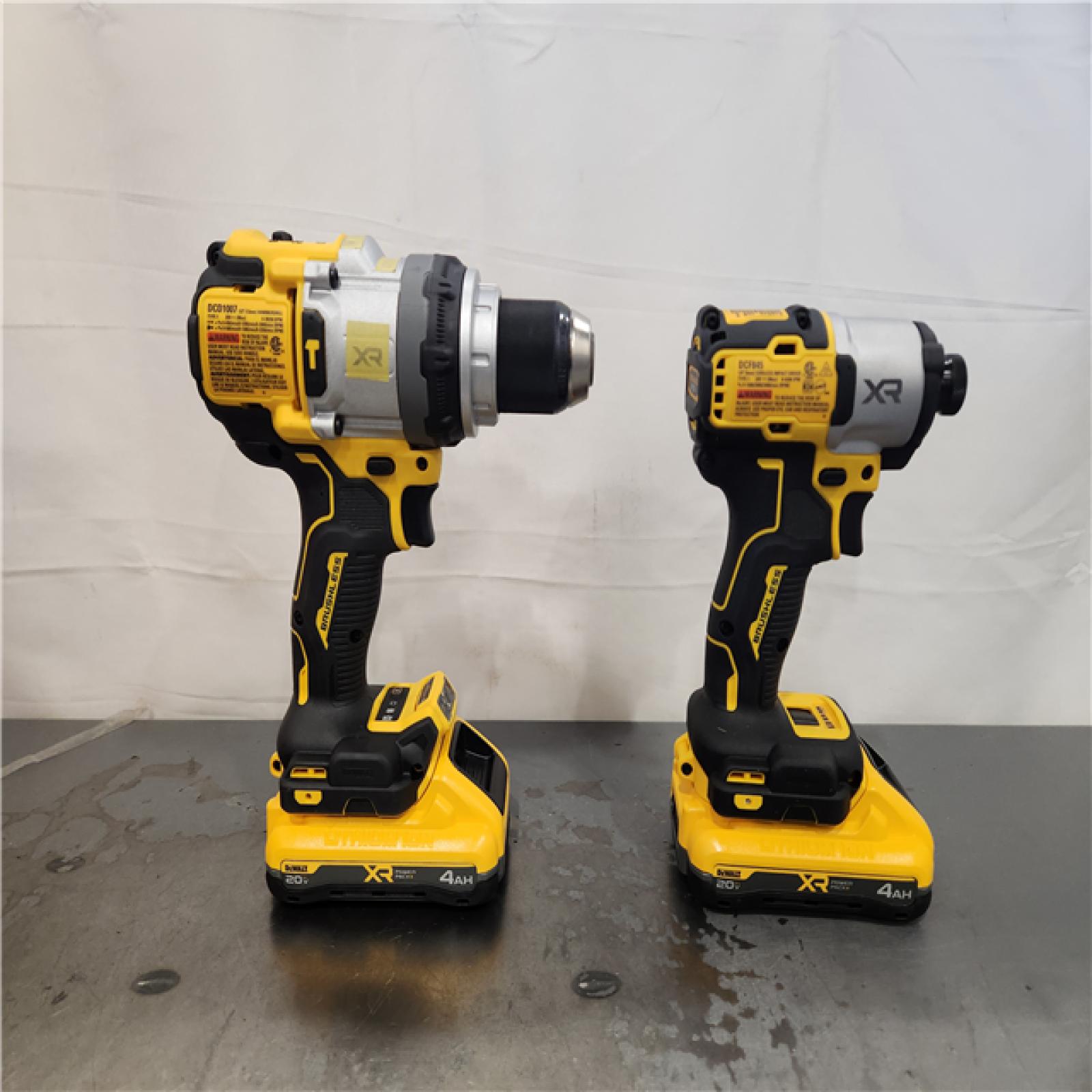 AS-IS- DEWALT 20V MAX XR 2-Tool Combo Kit with POWERPACK