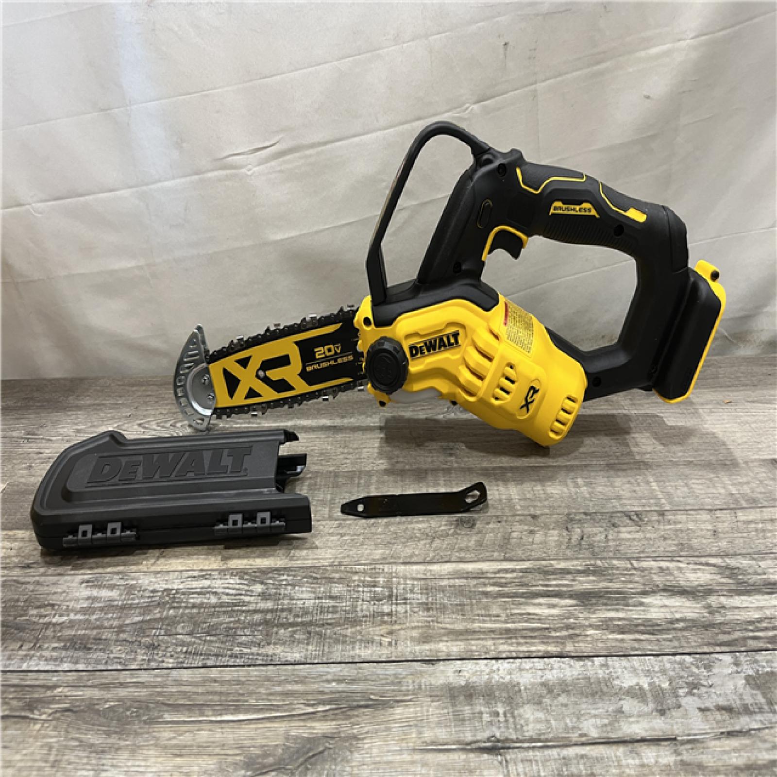 AS-IS DEWALT 20V MAX 8 in. Brushless Cordless Battery Powered Pruning Chainsaw (Tool Only)
