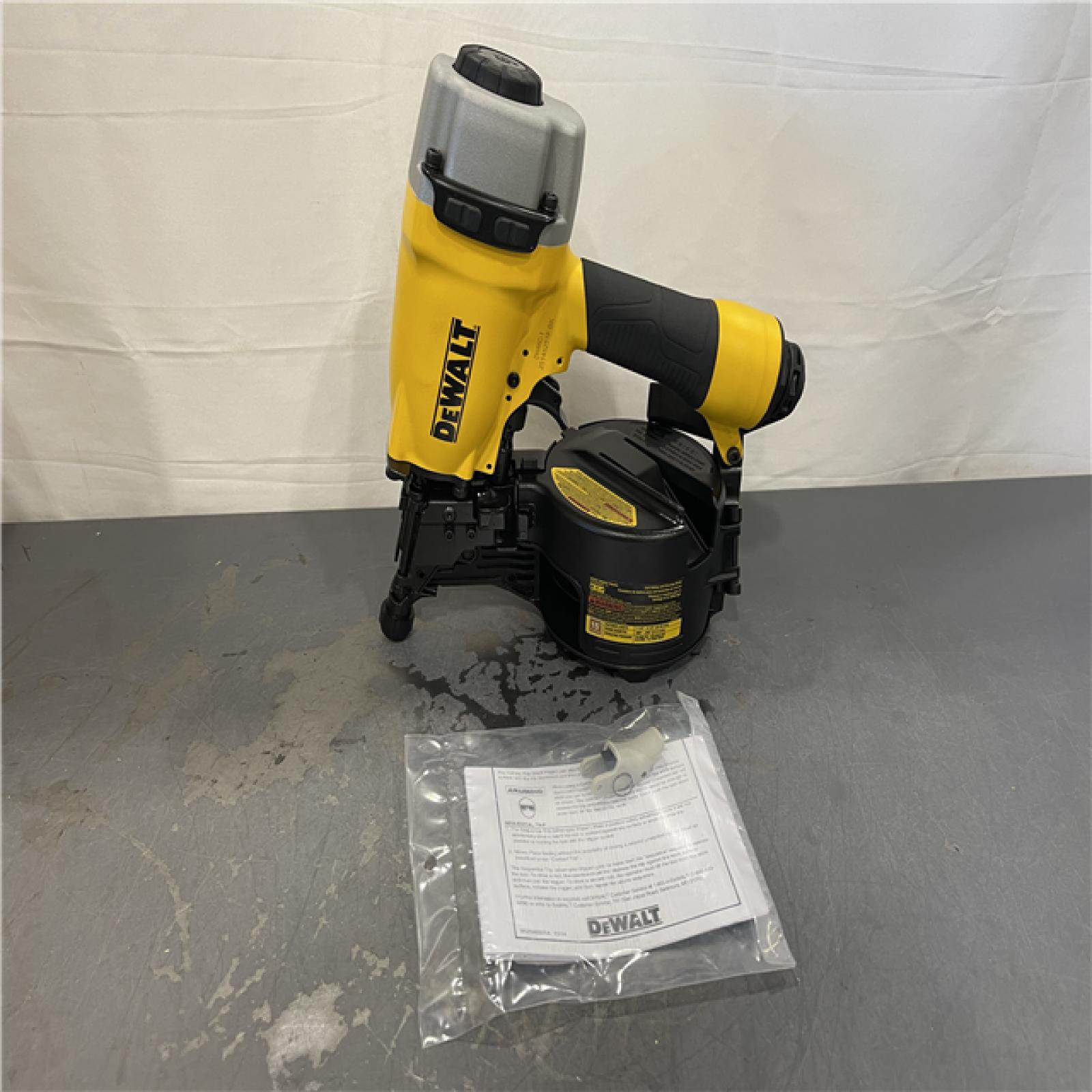 AS-IS - DeWalt Pneumatic 15-Degree Coil Corded Siding Nailer