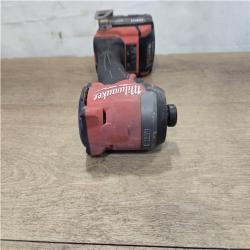 AS-IS Milwaukee FUEL 18V Lithium-Ion Brushless Cordless Hammer Drill and Impact Driver Combo Kit