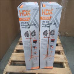 CALIFORNIA AS-IS HDX CORDED 1200 W HALOGEN WORK LIGHT