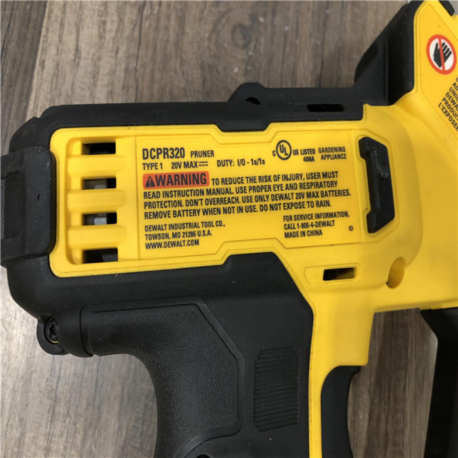 AS-IS DEWALT 20-Volt MAX 1 -1/2 in. Capacity Cordless Battery Powered Pruner (Tool Only)