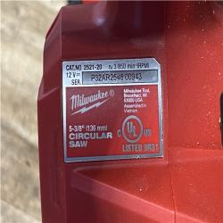 Houston Location AS-IS MILWAUKEE M12 5-3/8 CIRCULAR SAW (Tool-Only)