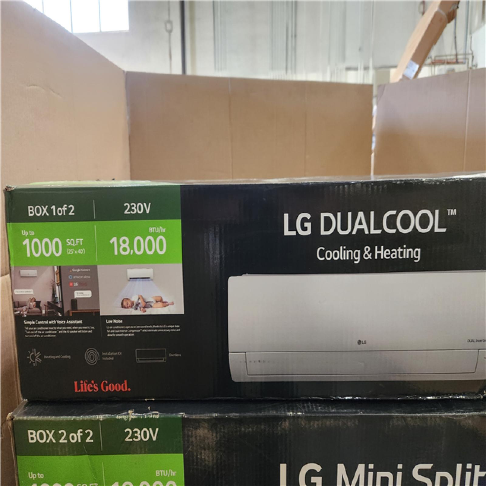 Phoenix LIKE NEW LG 18,000 BTU 21 SEER2 Wi-Fi 1-Zone Ductless Mini Split Heat Pump Air Conditioner 208-230V