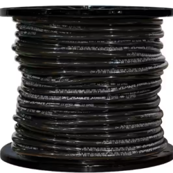 DALLAS LOCATION- AS-IS CERROWIRE 500ft 3 GAUGE BLACK STRANDED THHN COPPER WIRE
