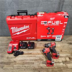 HOUSTON LOCATION - AS-IS Milwaukee FUEL 18V Lithium-Ion Brushless Cordless Hammer Drill and Impact Driver Combo Kit