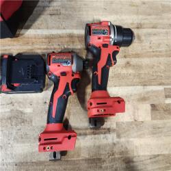 HOUSTON LOCATION - AS - IS Milwaukee 2 Tool Combo Kit W/ (2) Battery & Charger