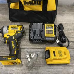 AS-IS DEWALT Atomic 20V Max Lithium-Ion Brushless Cordless Compact 1/4 in. Impact Driver Kit