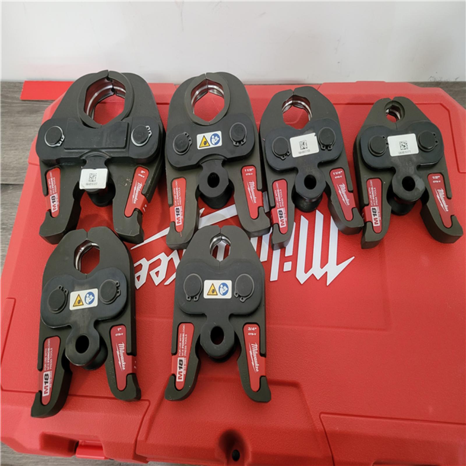 CALIFORNIA AS-IS MILWUAKEE FORCE LOGIC M18 PRESS TOOL KIT  INCLUDES (2) BATTERIES  CHRAGER & HARDCASE