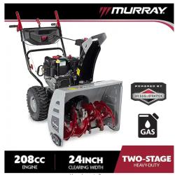 DALLAS LOCATION - Murray 24 in. 208cc Self-Propelled 2-Stage Gas Snow Blower with Electric Start