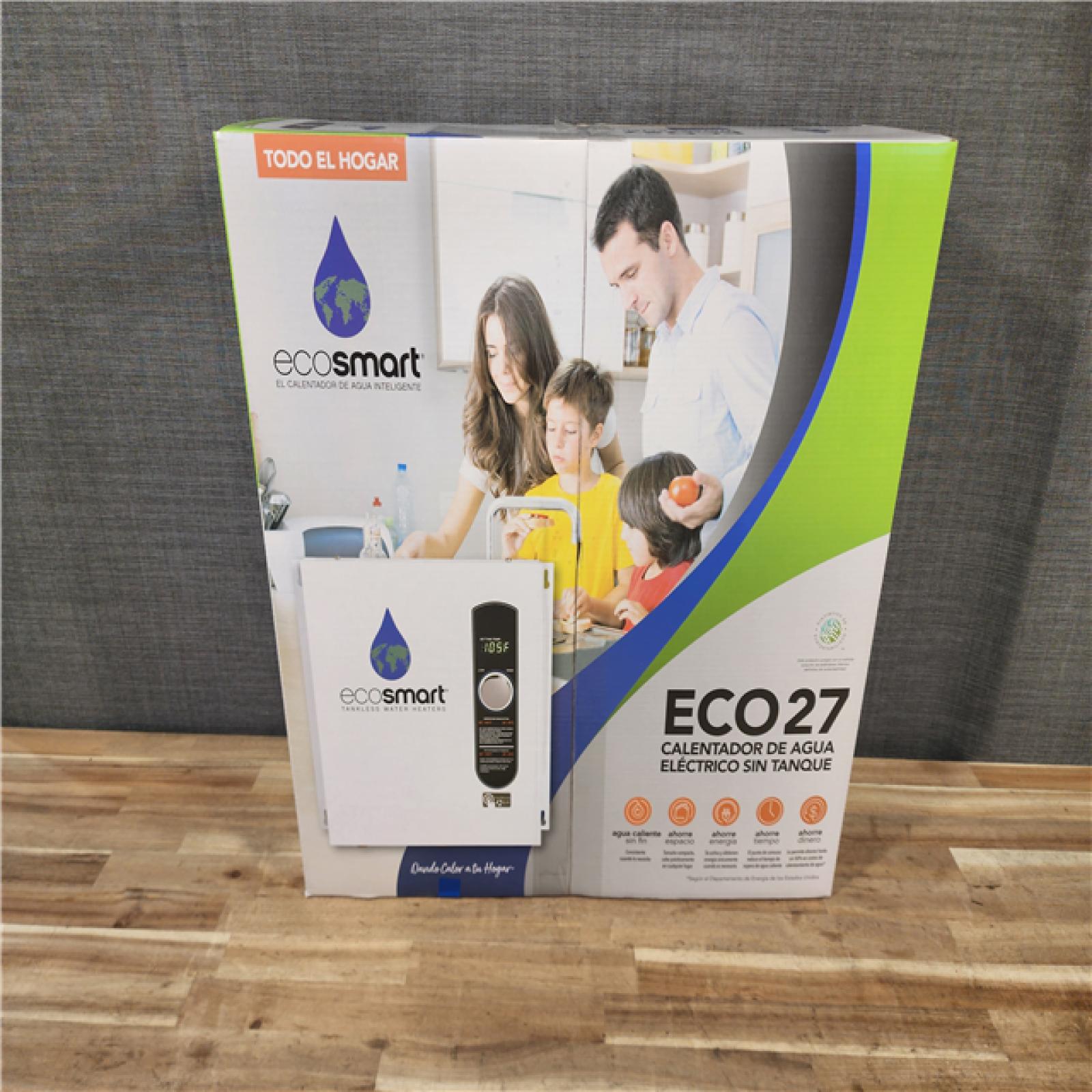 HOUSTON LOCATION - AS-IS (NEW) ECO27 TANKLESS ELECTRIC WATER HEATER