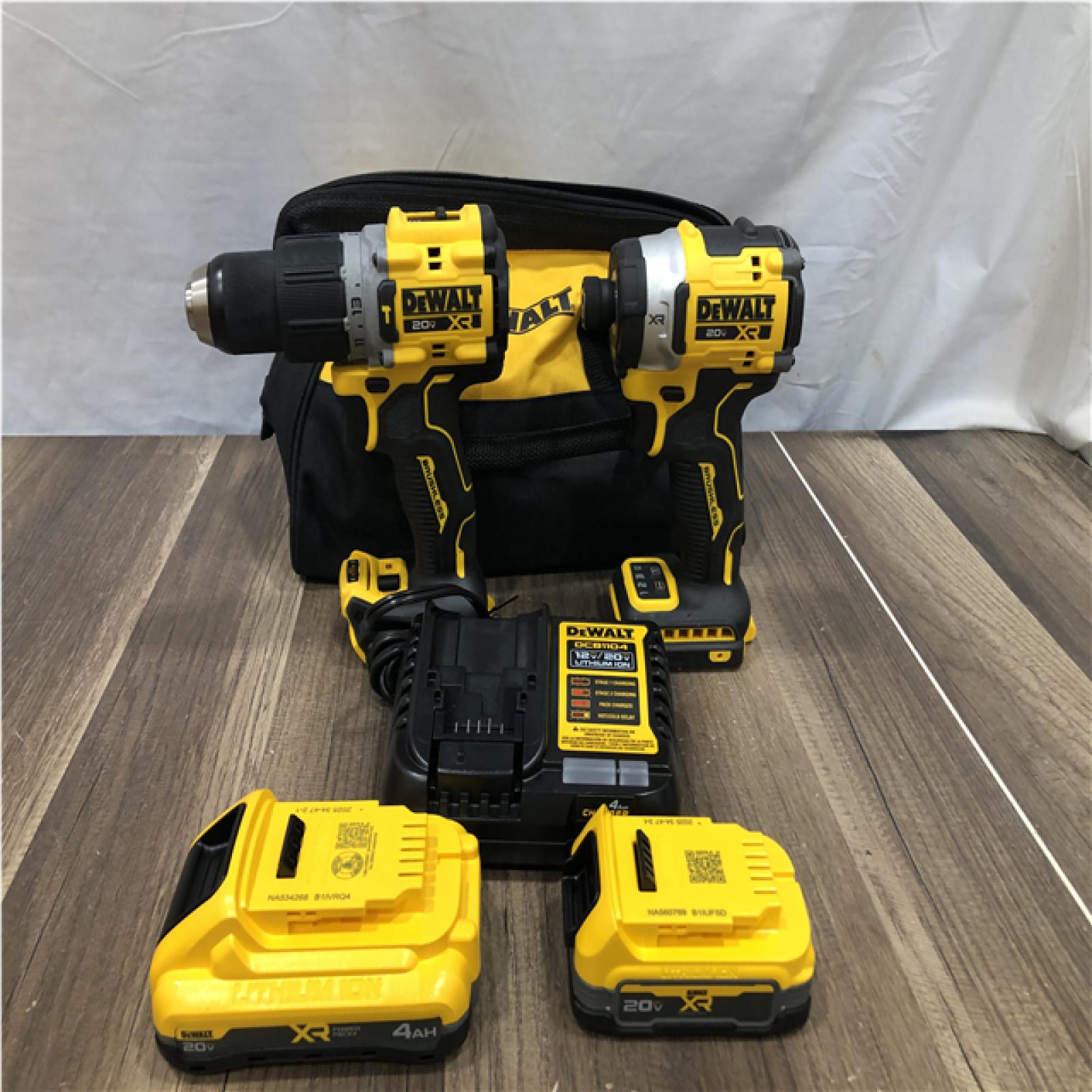 AS-IS DEWALT 20V XR Lithium-Ion Cordless 2-Tool Combo Kit