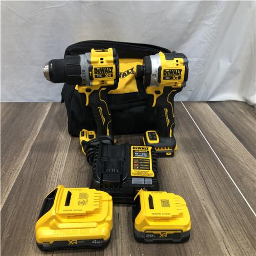 AS-IS DEWALT 20V XR Lithium-Ion Cordless 2-Tool Combo Kit
