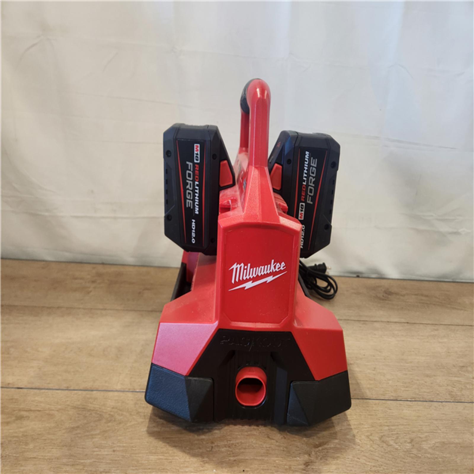 AS-IS- Milwaukee M18 18V Lithium-Ion REDLITHIUM FORGE Starter Kit with Two 12.0 Ah Battery