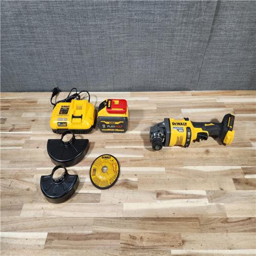 HOUSTON LOCATION - AS-IS DeWalt FLEXVOLT 60V Cordless 4-1/2 to 6 in. Grinder Kit (Battery & Charger)