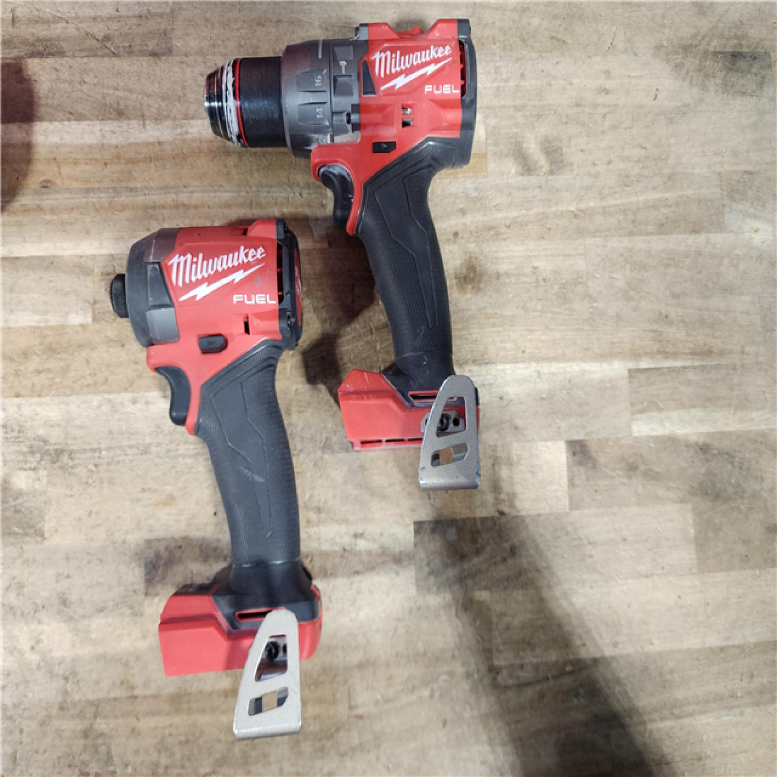 HOUSTON LOCATION - AS-IS Milwaukee  FUEL 18V Lithium-Ion Brushless Cordless Hammer Drill and Impact Driver Combo Kit