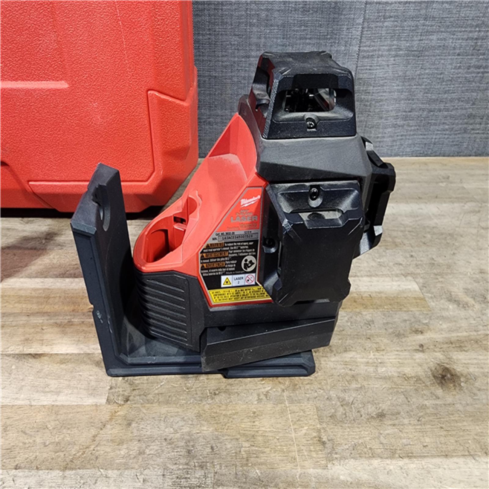 HOUSTON LOCATION - AS-IS Milwaukee-3632-21 M12 Green Beam Laser 360° 3-Plane Kit