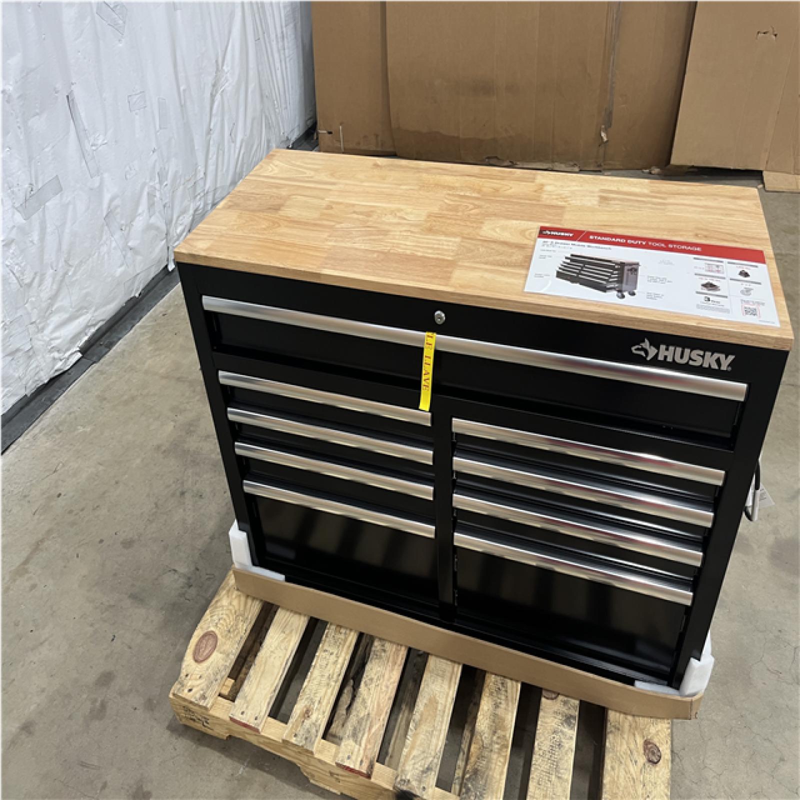 Houston Location - AS-IS home improvement pallet HUSKY 46 9-DRAWER WORKBENCH