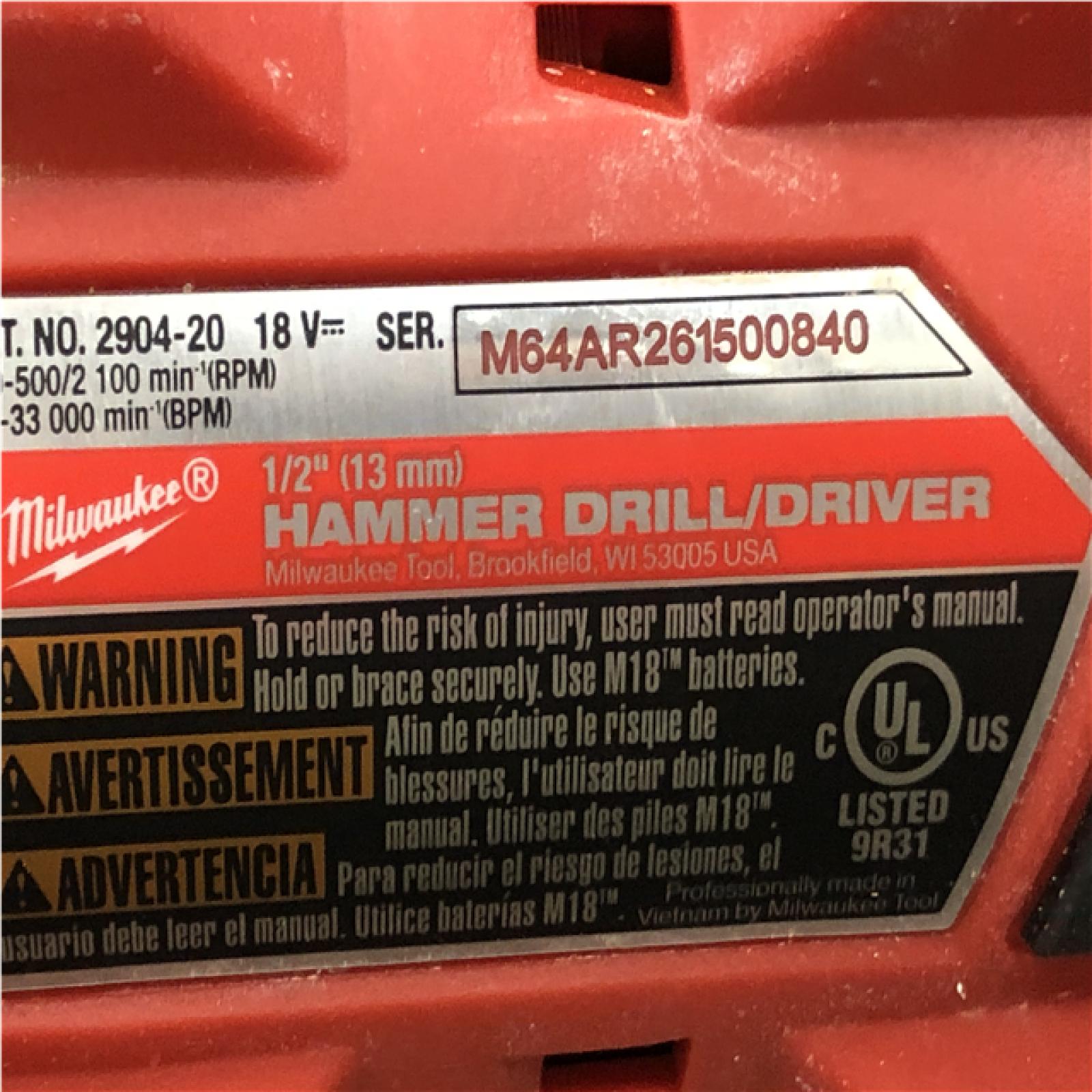 AS-IS Milwaukee FUEL 18V Lithium-Ion Brushless Cordless Hammer Drill and Impact Driver Combo Kit