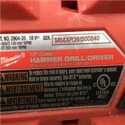 AS-IS Milwaukee FUEL 18V Lithium-Ion Brushless Cordless Hammer Drill and Impact Driver Combo Kit