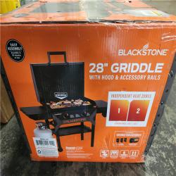 Phoenix NEW Blackstone 2-Burner Propane Outdoor Griddle with Hood in Black