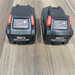 AS-IS Milwaukee M18 REDLITHIUM HIGH OUTPUT XC8.0 & M18 REDLITHIUM HIGH OUTPUT XC6.0 Battery 2 Pack - 48-11-1868