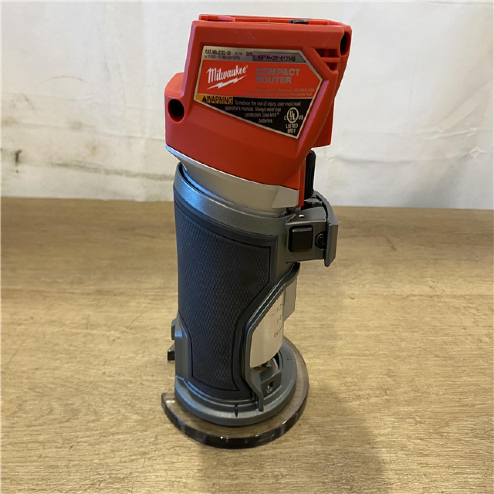 AS-IS Milwaukee FUEL 18V Lithium-Ion Brushless Cordless Compact Router (Tool-Only)