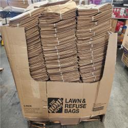 Phoenix NEW The Home Depot 30 Gal. Paper Lawn and Leaf Bags Pallet